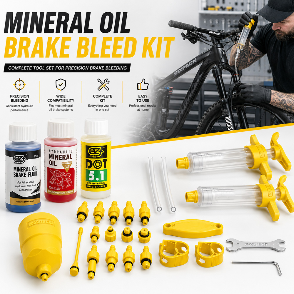 Brake Bleeder Kit - Bicycle Brake Mineral Oil ，Bicycle Hydraulic