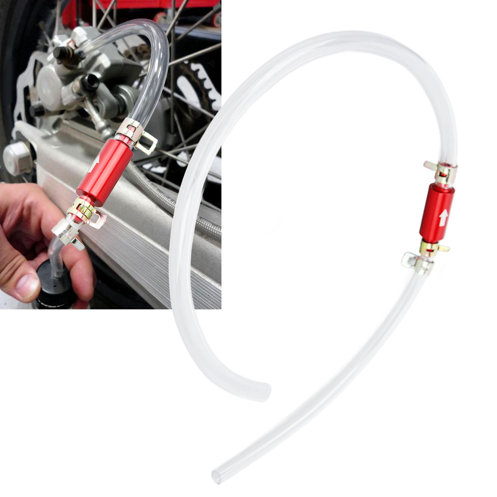 Brake Bleeder Kit - 2pcs Brake Bleeder Hose 6MM One