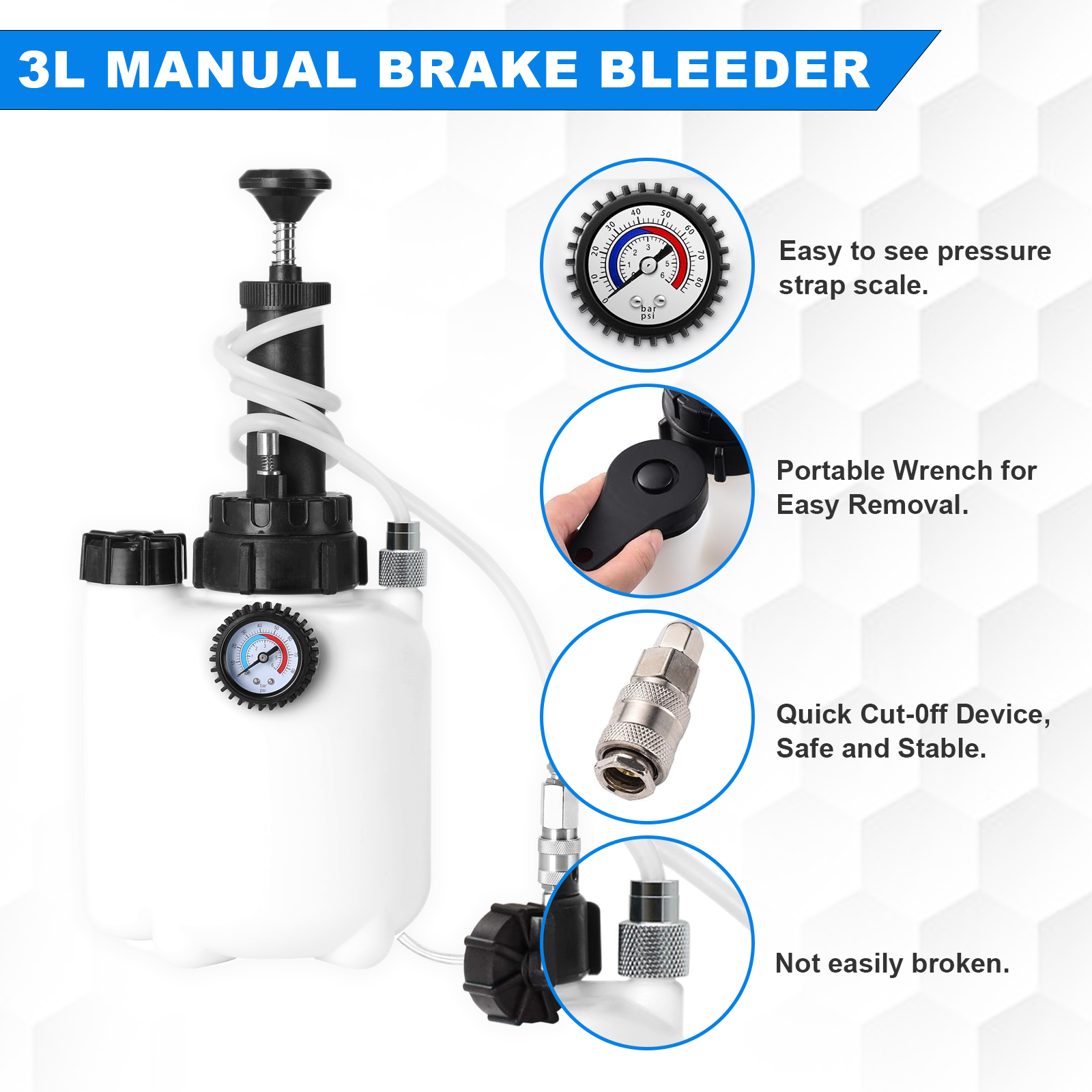 3L Vacuum Brake Fluid Bleeder  - Brake Bleeder Kit recension och pris