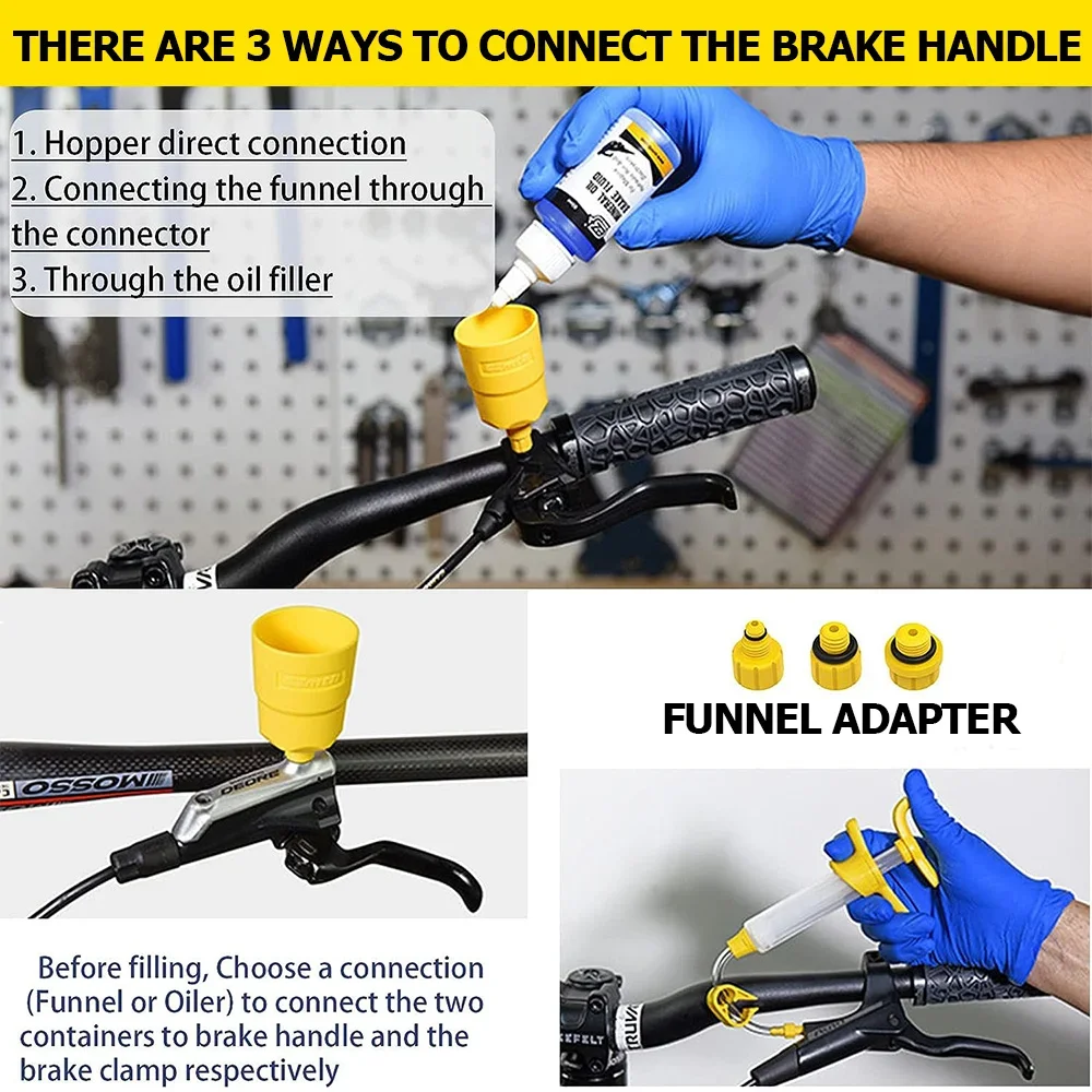 Bicycle Brake Mineral Oil ，Bic - Brake Bleeder Kit recension och pris